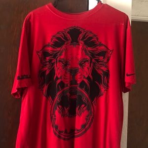 Red dri-fit short sleeve
